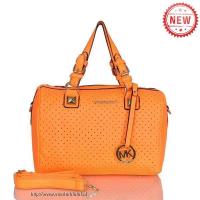 michael kors geperforeerd medium oranje boekentassen Tas Aanbieding ns457764